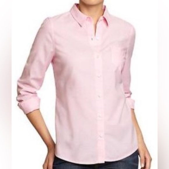 Old Navy Built-In Flex Everyday Long Sleeve Button Down Shirt Teen Size 14/16 - Picture 1 of 5